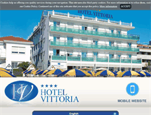 Tablet Screenshot of hotel-vittoria.net